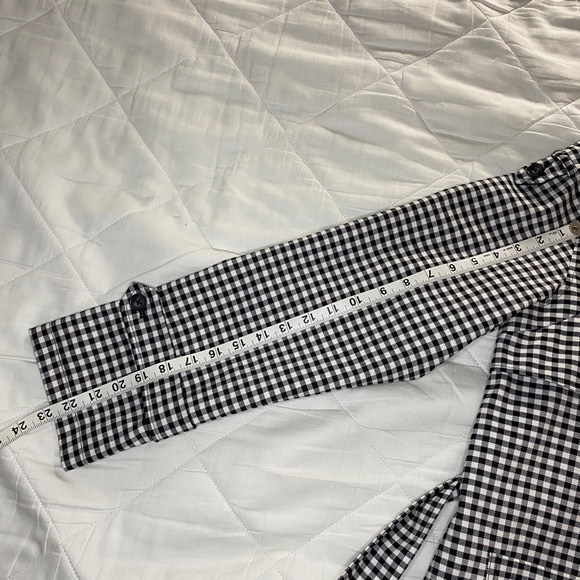 NVLT Black White Gingham Check Utility Rain Trench Coat Size M - Picture 8 of 14